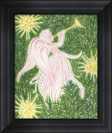 Framed Angels Pink Print
