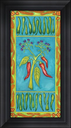 Framed Pepper with Pepper Boarder Print
