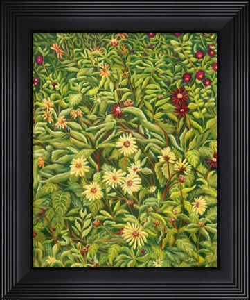 Framed Tapestry Asters Print