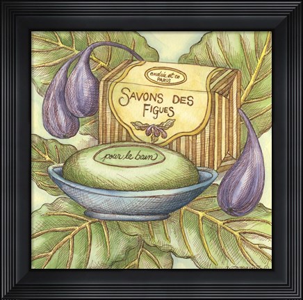 Framed Savons Des Figues Print