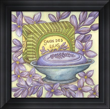 Framed Savons Des Lilas Print