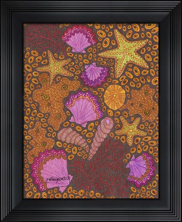 Framed Shells Print