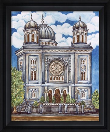 Framed Synagogue Nuremburg Exterior Print