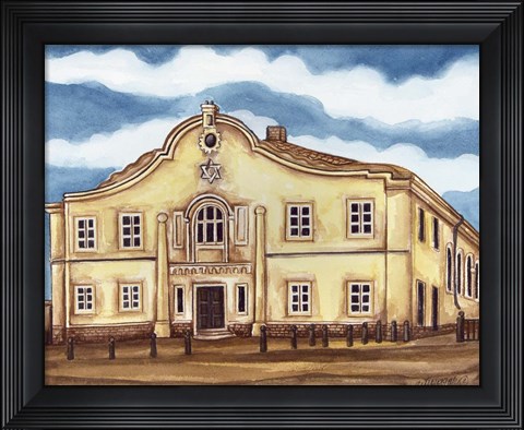 Framed Synagogue Telz Exterior Print