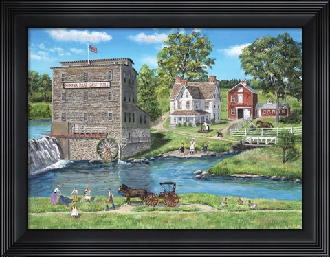 Framed Mill Gatherings Print