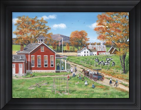 Framed School Days Print