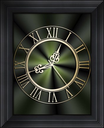 Framed Clockwork Emerald Print