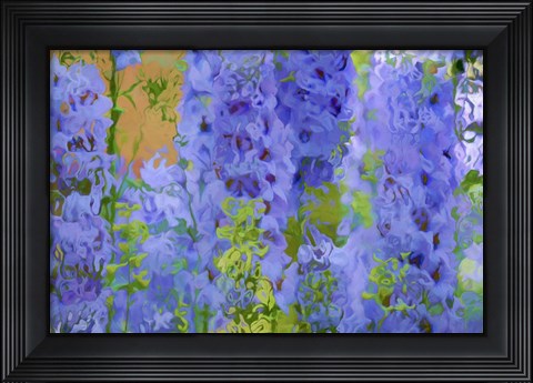 Framed Fluid Flowers I Print