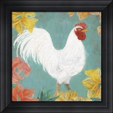 Framed Rooster II Print