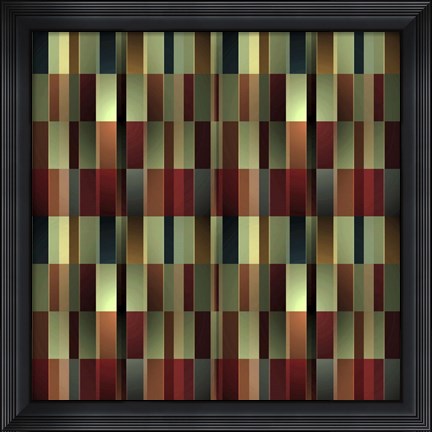 Framed Brandy Wine Pattern Print