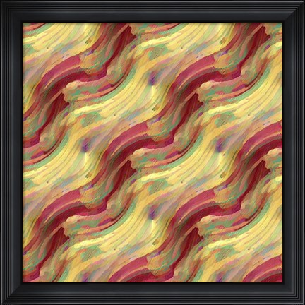 Framed Distant Fire Pattern Print