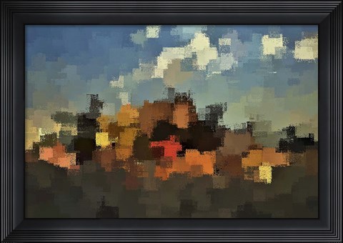 Framed Evening at the Farm Print