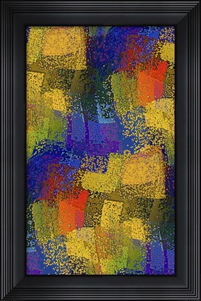 Framed Pixel World Print