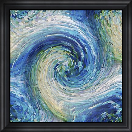 Framed Wave to Van Gogh Print