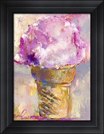 Framed Ice Cream Cone Print