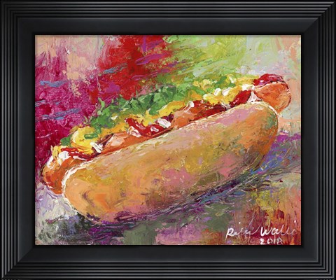 Framed Hotdog Print