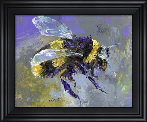 Framed Bubble Bee Print