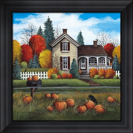 Framed Country Crows Print