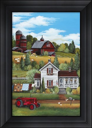Framed Down on the Farm Print