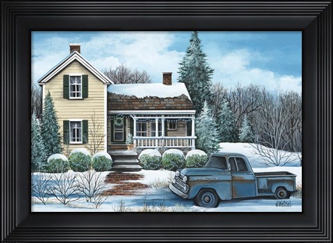 Framed Winter Blues Print