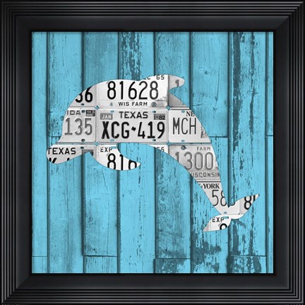 Framed Dolphin Print