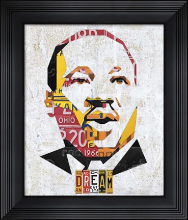 Framed Mlk Dream Portrait Print