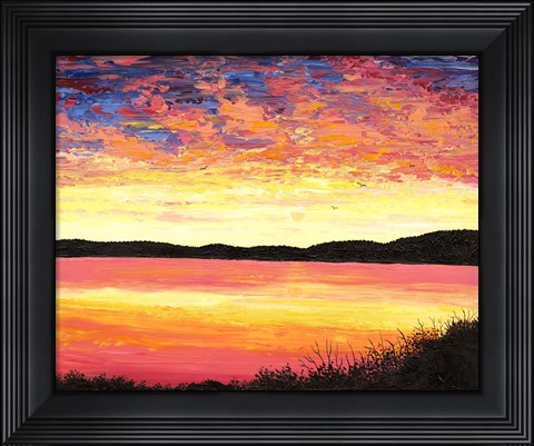 Framed Impressionists Sunset Print