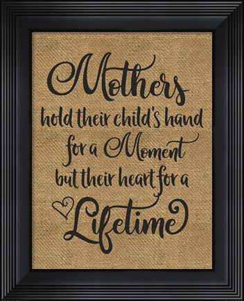 Framed Mothers Hold Hands Print