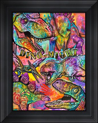 Framed Dino - Might Print
