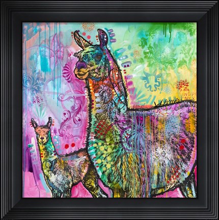 Framed Llama Print