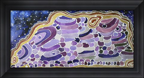 Framed Purple Grape Agate Print