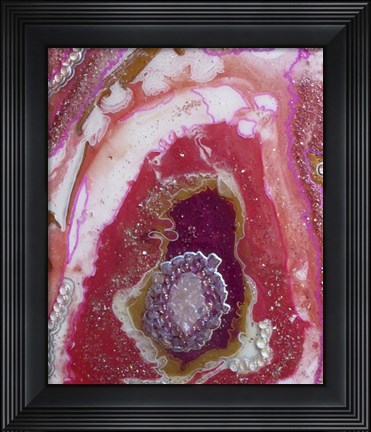 Framed Pink Agate Print