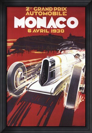 Framed Monaco Grand Prix Print
