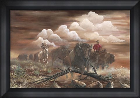 Framed Thundering Herd Print