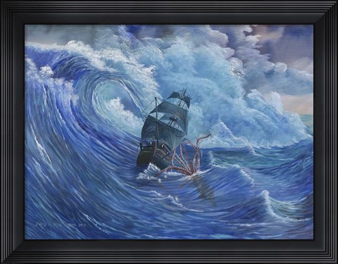 Framed Denizen From The Deep Print