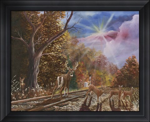 Framed Wrong Side Of The Tracks Print