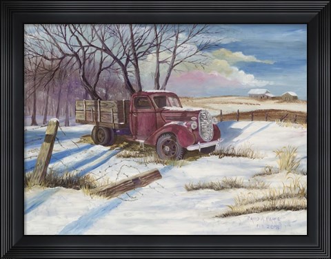 Framed Rusty Red Print