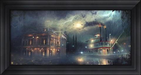 Framed Departing Nightly Print