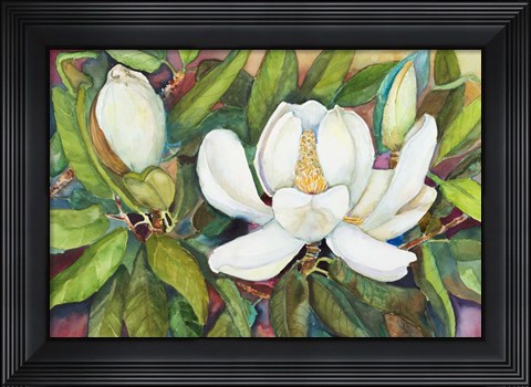 Framed Magnolias in their Prime Print