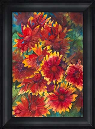 Framed Flames of Color Print