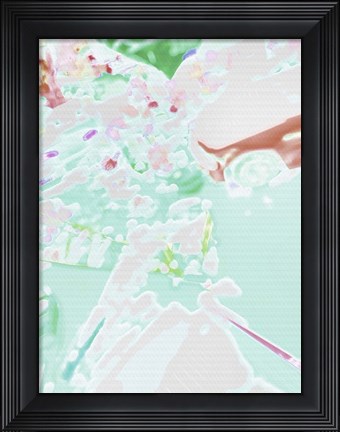 Framed Lips Apart Print