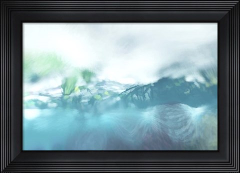 Framed Pony in the Lake Print