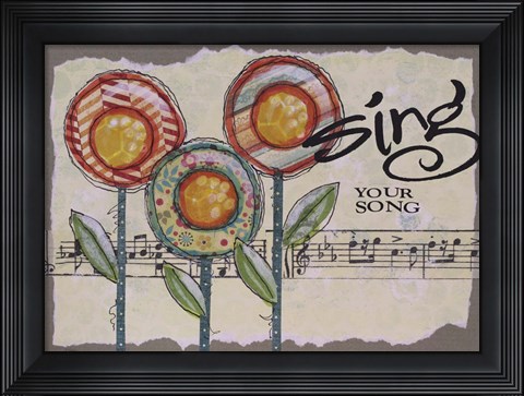 Framed Sing Your Song Print