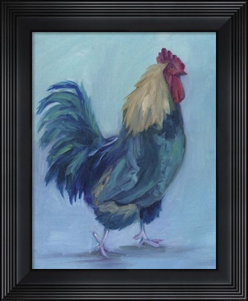 Framed Rooster B Print