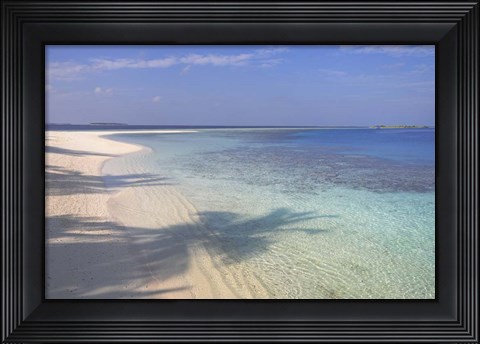 Framed Blue Ocean Lagoon Print