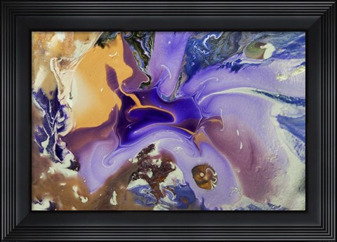 Framed Fluid Acrylic Galactic Portal Print