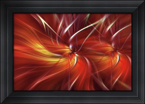 Framed Mystery of Colors Double Flame Print