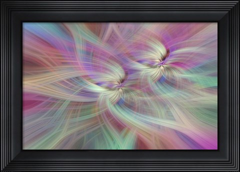 Framed Mystery of Colors Double Rainbow Luck Print