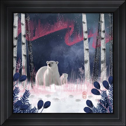 Framed Northern Lights Print