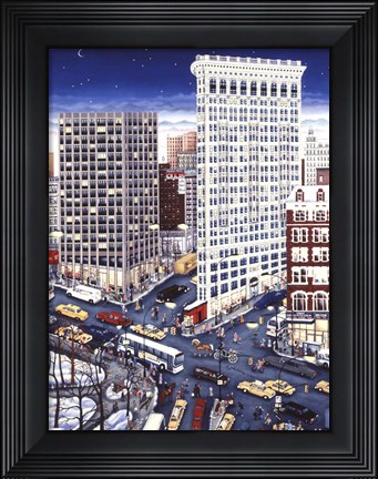 Framed Winter Flatiron Print